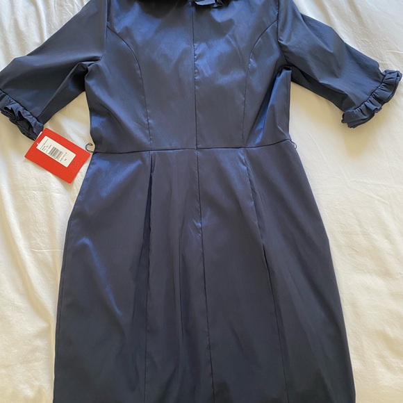 JS Collections Dress, Dark Blue - Picture 3 of 5